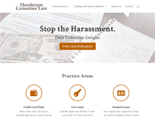 Tablet Screenshot of hendersonconsumerlaw.com